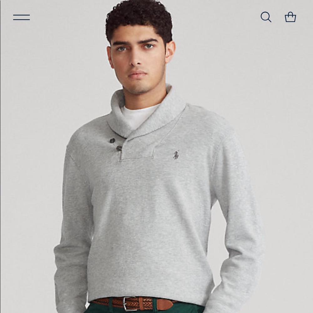 Ralph Lauren polo luxury jersey shawl pullover